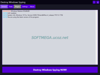 Отключение шпионских модулей в Windows 10 скачать торрент